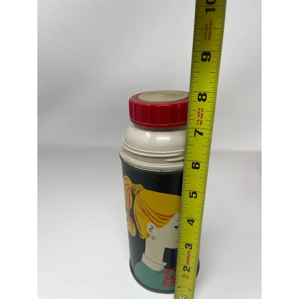 Vintage Barbie SwimSuit Thermos 10oz 1962 Mattel Inc. Holtemp No Cup